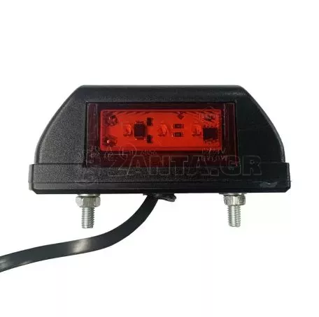 M-tech ΦΩΣ ΟΓΚΟΥ LD703 12/24V 6LED HORPOL ΚΟΚΚΙΝΟ/ ΛΕΥΚΟ (ΔΙΠΛΗΣ ΟΨΗΣ) 8,3 x 3,5 cm -1ΤΕΜ. WMLHOR703/MT 