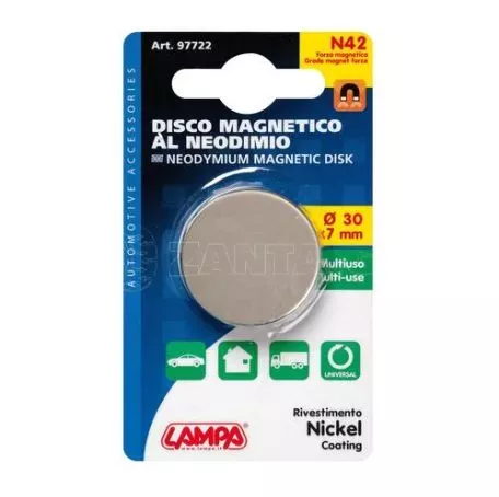 Lampa ΜΑΓΝΗΤΗΣ ΚΥΛΙΝΔΡΙΚΟΣ ΔΙΣΚΑΚΙ 42N 30x7mm 1ΤΕΜAXIO L9772.2