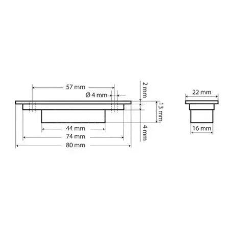 Lampa ΦΩΣ ΟΓΚΟΥ ΦΟΡΤΗΓΟΥ 24V 3LED 80x22mm ΜΠΛΕ 1ΤΕΜ L9700.4 