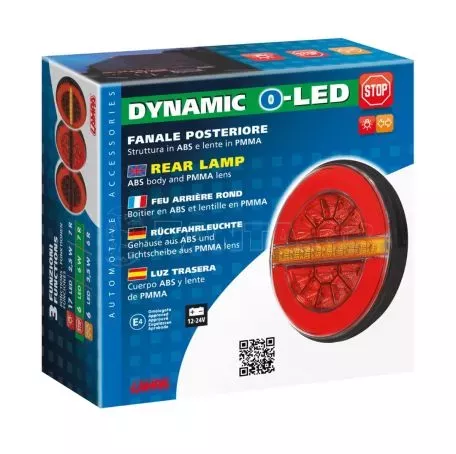 Lampa ΦΩΣ ΠΙΣΩ ΔΕΞΙ 12/24V DYNAMIC-O 140 mm ΜΕ 29 LED 3 ΧΡΗΣΕΙΣ ΘΕΣΕΩΣ/ΦΛΑΣ/STOP (ΚΟΚΚΙΝΟ/ΠΟΡΤΟΚΑΛΙ) - 1 ΤΕΜ. L4154.5 