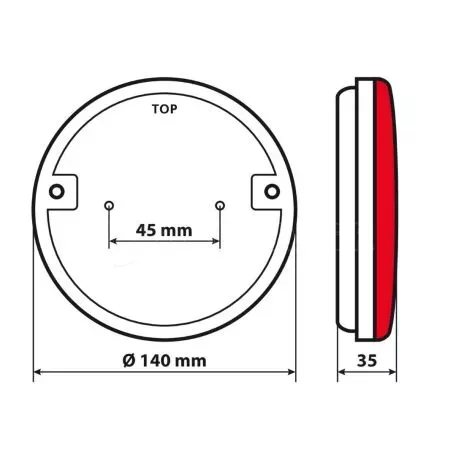 Lampa ΦΩΣ ΠΙΣΩ ΔΕΞΙ 12/24V DYNAMIC-O 140 mm ΜΕ 29 LED 3 ΧΡΗΣΕΙΣ ΘΕΣΕΩΣ/ΦΛΑΣ/STOP (ΚΟΚΚΙΝΟ/ΠΟΡΤΟΚΑΛΙ/ΛΕΥΚΟ) - 1 ΤΕΜ. L4154.7 