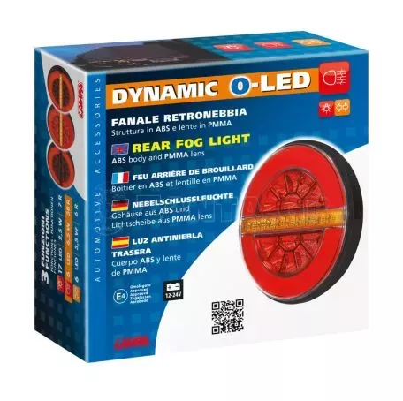Lampa ΦΩΣ ΠΙΣΩ ΔΕΞΙ 12/24V DYNAMIC-O 140 mm ΜΕ 29 LED 3 ΧΡΗΣΕΙΣ ΟΜΙΧΛΗΣ/ΘΕΣΕΩΣ/ΦΛΑΣ (ΚΟΚΚΙΝΟ/ΠΟΡΤΟΚΑΛΙ) - 1 ΤΕΜ. L4154.9 