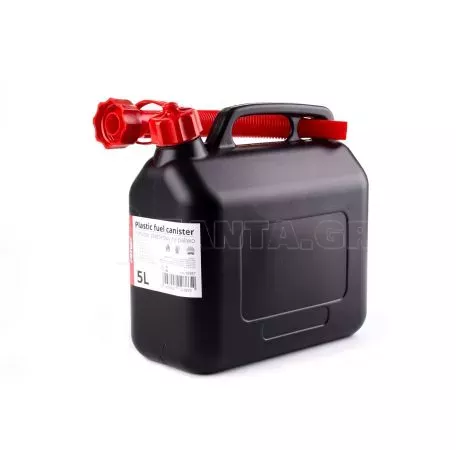 AMIO ΜΠΕΤΟΝΙ ΠΛΑΣΤΙΚΟ 5L ΜΑΥΡΟ ΜΕ ΚΟΚΚΙΝΟ ΣΤΟΜΙΟ 02887/AM 