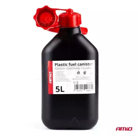 AMIO ΜΠΕΤΟΝΙ ΠΛΑΣΤΙΚΟ 5L ΜΑΥΡΟ ΜΕ ΚΟΚΚΙΝΟ ΣΤΟΜΙΟ 02887/AM 