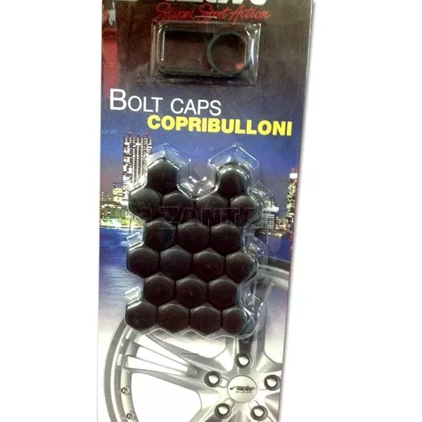 Simoni Racing ΚΑΠΑΚΙΑ ΜΠΟΥΛΟΝΙΩΝ ΖΑΝΤΩΝ ΜΑΥΡΑ 17mm 20 ΤΕΜΑΧΙΑ SRCBN/17