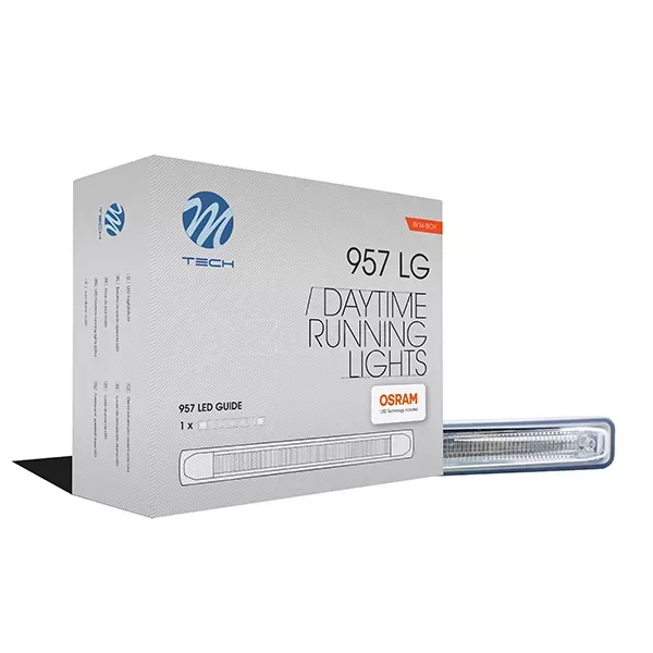 M-tech DRL 957HP 12V OSRAM ΠΡΟΣΘΕΤΟ DAYTIME ΔΙΕΘΝΕΣ ΜΕ 2x2LED 180x42x24mm 2ΤΕΜ. DL-LD957/MT