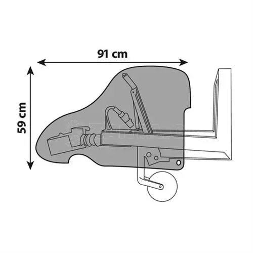 Lampa Κουκούλα Μηχανισμοί Τρέιλερ PVC 91x59cm L1593.1