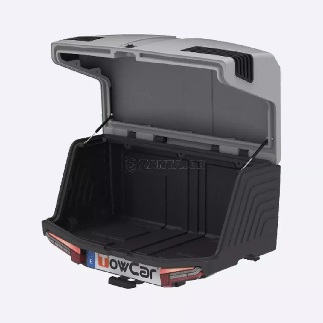 ENGANCHES ARAGON ΜΠΑΓΚΑΖΙΕΡΑ ΚΟΤΣΑΔΟΡΟΥ 400 LT TOWBOX V3 CLASSIC GREY (ΓΚΡΙ) ΜΕ LED ΦΑΝΑΡΙΑ TB.TV3XGG0