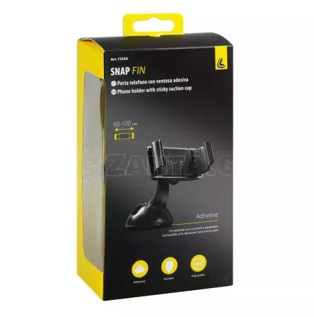 Lampa ΒΑΣΗ ΚΙΝΗΤΟΥ ΤΑΜΠΛΩ 	& ΠΑΡΜΠΡΙΖ ΜΕ ΒΕΝΤΟΥΖΑ SNAP FIN 55>80mm SILVER LINE L7253.0/T 