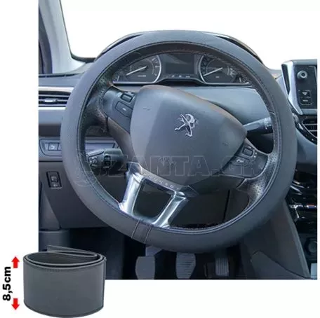 Simoni Racing ΚΑΛΥΜΜΑ ΤΙΜΟΝΙΟΥ SOFT SKIN SMALL ΜΑΥΡΟ ΟΙΚΟΛΟΓΙΚΟ ΔΕΡΜΑ ΜΕ ΦΑΡΔΟΣ 8,5cm 35>37cm SIMONI RACING - 1 ΤΕΜ. SRCVT/56S 