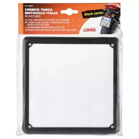 Lampa ΠΛΑΙΣΙΟ ΤΕΤΡΑΓΩΝΟ ΓΙΑ ΠΙΝΑΚΙΔΑ ΚΥΚΛΟΦΟΡΙΑΣ MOTO 185 Χ 185 mm (ΜΑΥΡΟ ΧΡΩΜΑ)  9048.1-LM 