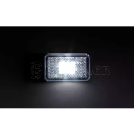 Lampa ΦΩΣ ΟΓΚΟΥ 12/24V  1LED ΜΕ ΒΑΣΗ ΚΑΙ ΑΝΑΚΛΑΣΤΗΡΑ ΛΕΥΚΟ  LAMPA - 1 TEM. L4156.0 