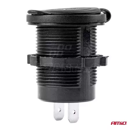 AMIO ΠΡΙΖΑ ΜΕ 2 ΘΥΡΕΣ USB 12/24V - 2x5V/2.1A Φ37mmX51mm MOD-04 AMIO 02854/AM 