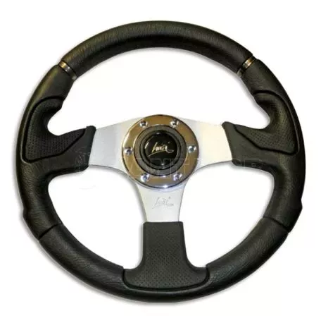 Luisi Τιμόνι KOBRA EVO 320mm Μαύρο/Ασημί ΤΙΜ.83201/245/LU 