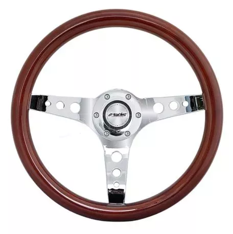 Simoni Racing ΤΙΜΟΝΙ ARNOUX ΤΡΙΛΑΜΟ ΞΥΛΙΝΟ/ΧΡΩΜΙΟ 350mm SRARN 