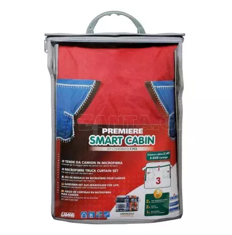 Lampa ΣΕΤ ΚΟΥΡΤΙΝΕΣ ΝΤΑΛΙΚΑΣ PREMIER SMART CABIN ΚΟΚΚΙΝΟ 5ΤΕΜ. L9600.6 