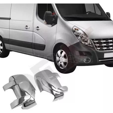 Omtec ΚΑΠΑΚΙΑ ΚΑΘΡΕΠΤΩΝ ΓΙΑ NISSAN NV400 VAN 2010+/OPEL MOVANO/RENAULT MASTER ΧΡΩΜΙΟΥ 2 ΤΕΜ. ΠΛΑΣΤΙΚΑ ΚΚ.6125111/OM 