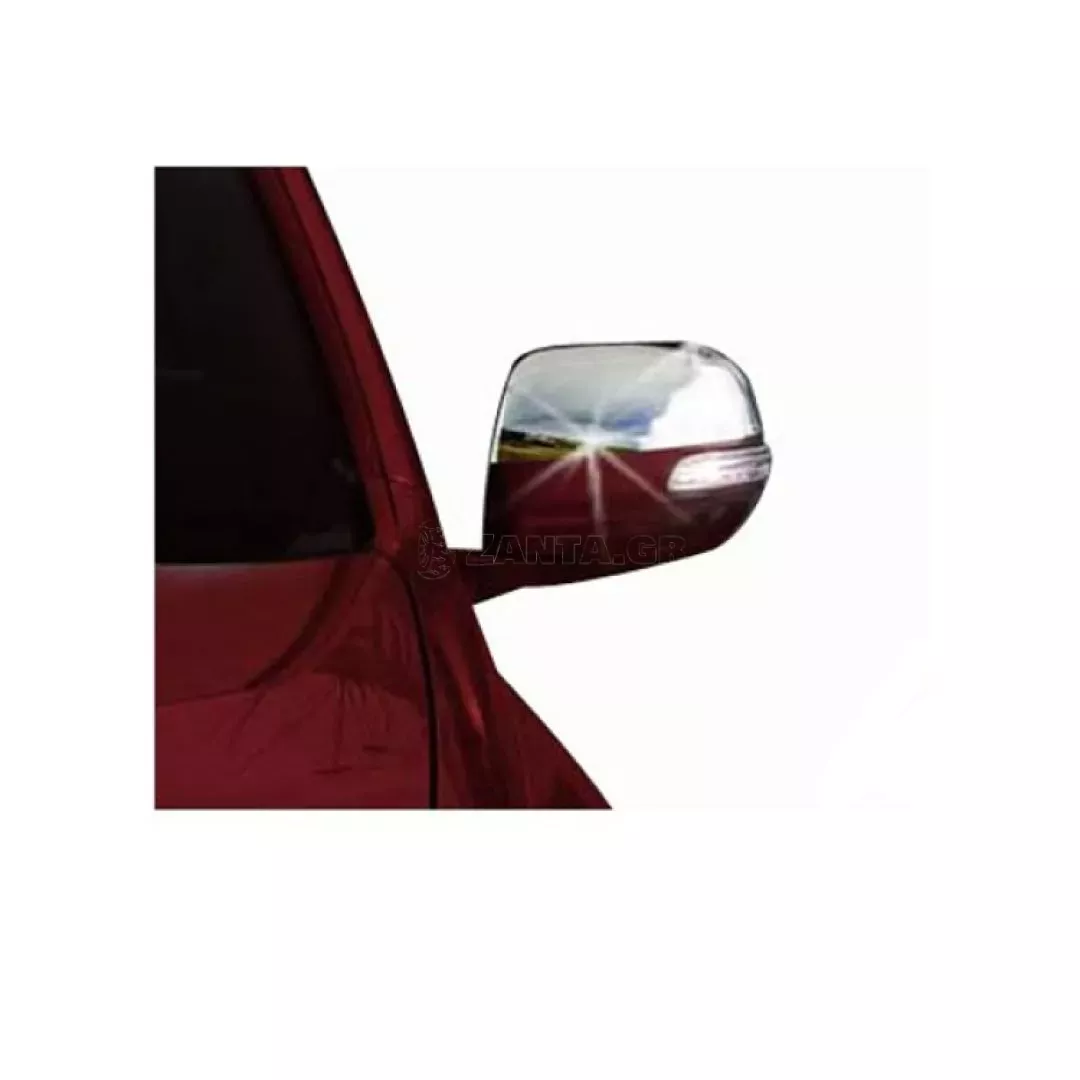 Omtec ΚΑΠΑΚΙΑ ΚΑΘΡΕΠΤΩΝ ΓΙΑ TOYOTA LAND CRUISER PRADO 150 SUV 2010+ LEXUS LXS GX 460 SUV 2010+ ΧΡΩΜΙΟΥ 2 ΤΕΜ. ΜΕΤΑΛΛΙΚΑ ΚΚ.7013111/OM