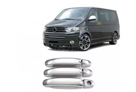 S-DIZAYN ΧΕΡΟΥΛΙΑ ΠΟΡΤΑΣ ΓΙΑ VW Τ5 TRANSPORTER 2003-2010  ΧΡΩΜΙΟ ΜΕΤΑΛΛΙΚΑ 3ΤΕΜ ΧΠ.7626122/SD 