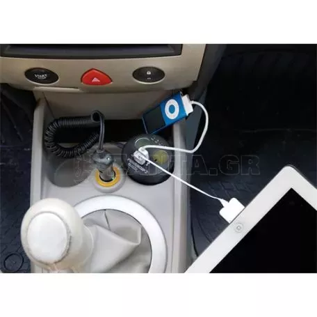 Lampa ΑΝΤΑΠΤΟΡΑΣ ΑΝΑΠΤΗΡΑ POWERCUP 2 12V + 2USB + TESTER ΜΠΑΤΑΡΙΑΣ L3901.1/T 