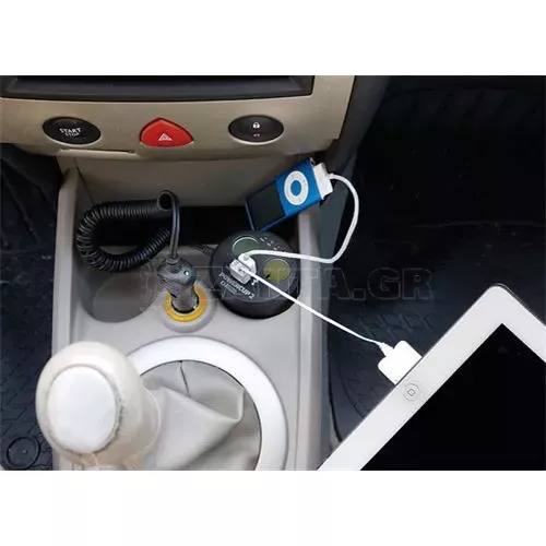 Lampa ΑΝΤΑΠΤΟΡΑΣ ΑΝΑΠΤΗΡΑ POWERCUP 2 12V + 2USB + TESTER ΜΠΑΤΑΡΙΑΣ L3901.1/T