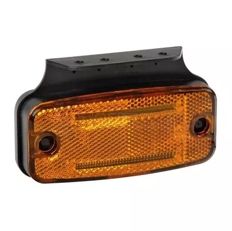Lampa ΦΩΣ ΟΓΚΟΥ S18 2 LED ΠΟΡΤΟΚΑΛΙ 10/30V ΜΕ ΑΝΑΚΛΑΣΤΗΡΑ (114x54 mm) -1ΤΕΜ. L9702.0 