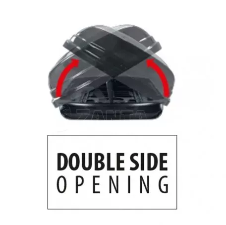 MENABO ΜΠΑΓΚΑΖΙΕΡΑ ΟΡΟΦΗΣ DIAMOND 500 DUO BLACK (ΜΑΥΡΗ/ΓΥΑΛΙΣΤΕΡΗ) MENABO 8140/MB 