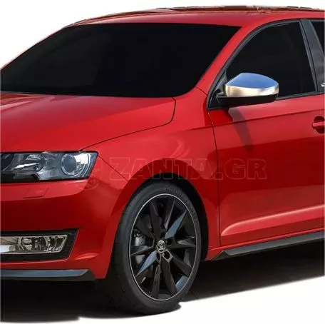 S-DIZAYN ΚΑΠΑΚΙΑ ΚΑΘΡΕΠΤΗ ΧΡΩΜΙΟΥ ΜΕΤΑΛΛΙΚΑ ΓΙΑ SKODA RAPID 4D 2013+ ΧΡΩΜΙΟ ΜΕΤΑΛΛΙΚΑ ΚΚ.7222011/SD 