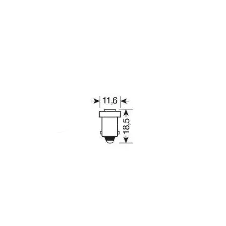 Lampa T4W BA9s 24V HYPER-LED3 ΛΕΥΚΟ ΔΙΑΘΛΑΣΗΣ 1SMDx3chips (ΜΟΝΟΠΟΛΙΚΟ) ΣΑΚΟΥΛΑ 20ΤΕΜ. L9824.6 