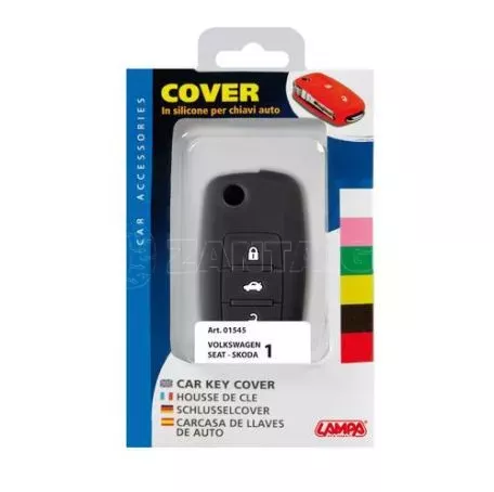 Lampa TYPE-1 ΚΑΛΥΜΜΑ ΚΛΕΙΔΙΩΝ ΣΙΛΙΚΟΝΗΣ ΜΑΥΡΟ ΧΡΩΜΑ ΓΙΑ SEAT/SKODA/VW 1ΤΕΜ. L0154.5 
