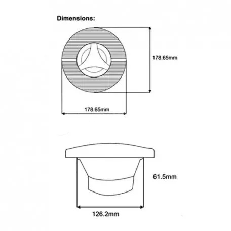 HASDA ΗΧΕΙΑ ΑΔΙΑΒΡΟΧΑ 2 ΔΡΟΜΩΝ 178,65mm 120W - 120Hz>20KHz - ΒΑΘΟΣ 61,5mm (ΣΤΡΟΓΓΥΛΑ/ΛΕΥΚΑ) - 2 ΤΕΜ. 