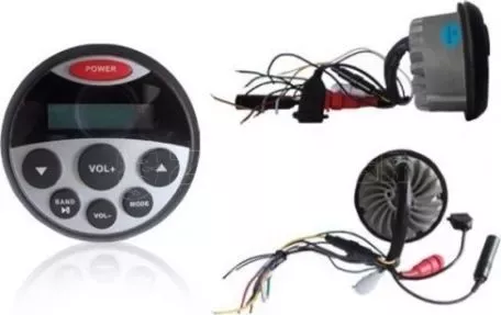 HASDA MP3 PLAYER 89mm - 12V 4x40W ΜΕ ΡΑΔΙΟΦΩΝΟ/USB/BLUETOOTH (ΑΔΙΑΒΡΟΧΟ/ΣΤΡΟΓΓΥΛΟ/ΜΑΥΡΟ) 