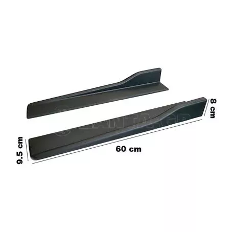 Simoni Racing ΜΑΡΣΠΙΕ UNIVERSAL ΔΙΑΚΟΣΜΗΤΙΚΑ ΕΞΩΤΕΡΙΚΑ ΠΛΑΣΤΙΚΑ ΜΑΥΡΑ 60x8x9,5mm - 2 ΤΕΜΑΧΙΑ SRSS2 