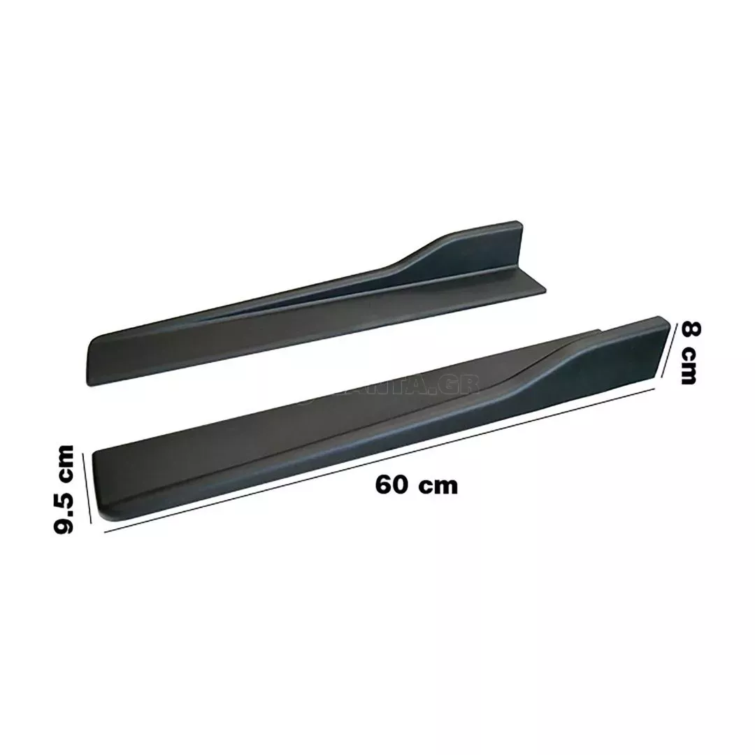 Simoni Racing ΜΑΡΣΠΙΕ UNIVERSAL ΔΙΑΚΟΣΜΗΤΙΚΑ ΕΞΩΤΕΡΙΚΑ ΠΛΑΣΤΙΚΑ ΜΑΥΡΑ 60x8x9,5mm - 2 ΤΕΜΑΧΙΑ SRSS2