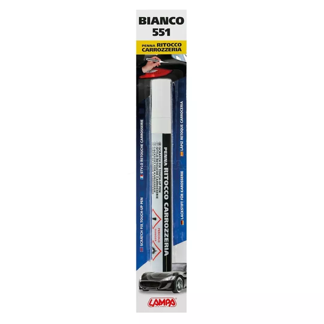 Lampa ΣΤΥΛΟ ΕΠΙΣΚΕΥΗΣ ΓΡΑΤΖΟΥΝΙΩΝ ΣΕ ΛΕΥΚΟ ΧΡΩΜΑ ΜΕ ΚΩΔΙΚΟ ΧΡΩΜΑΤΟΣ 551 SCRATCH FIX TOUCH-UP PENS 10ML - 1TEM. L7455.1
