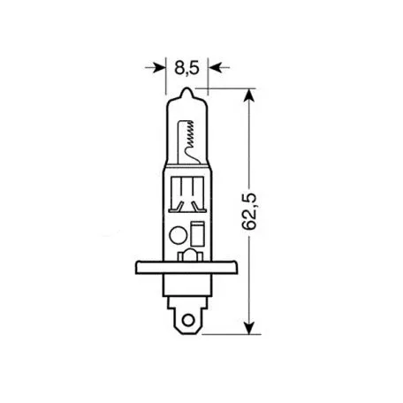Lampa H1 12V 100W P14,5s STANDARD LINE ΑΛΟΓΟΝΟΥ BLISTER 1ΤΕΜ. L5801.1 