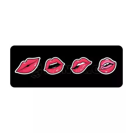 Lampa ΚΑΛΥΜΜΑ ΤΙΜΟΝΙΟΥ SKIN-COVER LIPS-LABBRA (ΧΕΙΛΗ) 38/40cm (M) ΜΑΥΡΟ ΕΛΑΣΤΙΚΟ ΠΟΛΥΕΣΤΕΡΙΚΟ 2mm ΠΑΧΟΣ L3291.8 
