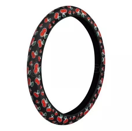 Lampa ΚΑΛΥΜΜΑ ΤΙΜΟΝΙΟΥ SKIN-COVER CHERRY-CILIEGE (ΚΕΡΑΣΙΑ) 38/40cm (M) ΜΑΥΡΟ ΕΛΑΣΤΙΚΟ ΠΟΛΥΕΣΤΕΡΙΚΟ 2mm ΠΑΧΟΣ L3292.2 