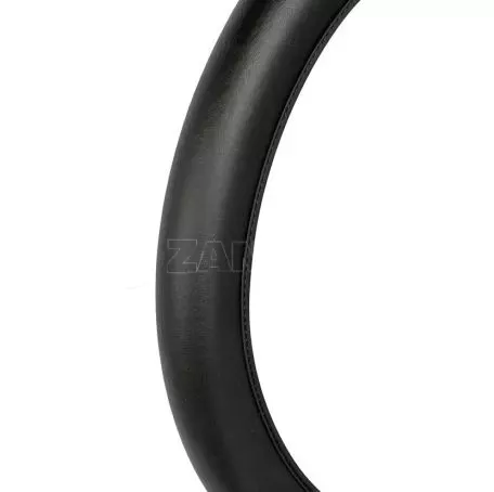 Lampa ΚΑΛΥΜΜΑ ΤΙΜΟΝΙΟΥ SKIN-COVER VERA PELLE (ΟΙΚΟΛΟΓΙΚΟ ΔΕΡΜΑ) 35/37cm (s) ΜΑΥΡΟ ΕΛΑΣΤΙΚΟ 2mm ΠΑΧΟΣ L3292.7 