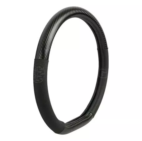 Lampa ΚΑΛΥΜΜΑ ΤΙΜΟΝΙΟΥ LE MANS (M) 37/39 cm ΔΕΡΜΑΤΙΝΗ ΜΑΥΡΟ/ CARBON ΑΟΣΜΟ ECO-FRIENDLY (ΚΟΦΤΟ ΤΙΜΟΝΙ) L3295.3 