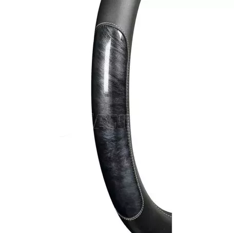 Lampa ΚΑΛΥΜΜΑ ΤΙΜΟΝΙΟΥ ΦΟΡΤΗΓΟΥ PEARL BLACK ΔΕΡΜΑΤΙΝΗ ΜΑΥΡΟ (S) 42-44cm ΟΙΚΟΛΟΓΙΚΟ & ΑΟΣΜΟ L9782.8 