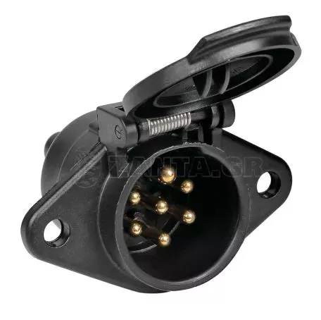 Lampa ΠΡΙΖΑ ΚΟΤΣΑΔΟΡΟΥ ΜΕ ΜΑΥΡΟ ΚΑΠΑΚΙ 24N 24V 7PIN ISO 1185 ΑΡΣΕΝΙΚΗ L9715.7