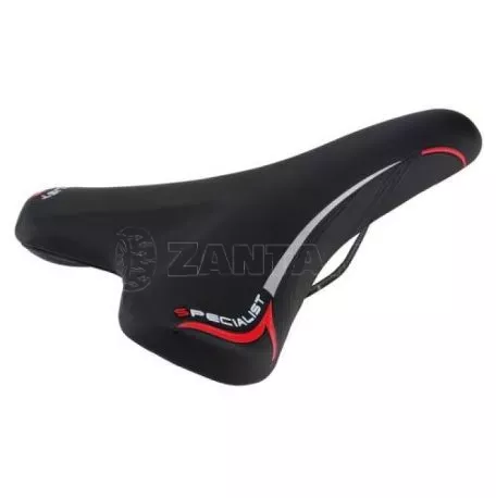 Lampa Σέλα ποδηλάτου (270x150mm /450gr ) μαύρη/κόκκινη Dynamic MTB/Racing S-8 Selle/Saddles Specialist  9237.9-LB 