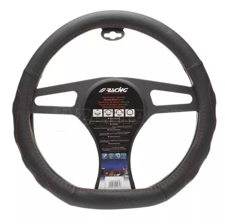 Simoni Racing ΚΑΛΥΜΜΑ ΤΙΜΟΝΙΟΥ COMPE ΜΑΥΡΟ ΜΕ ΚΟΚΚΙΝΗ ΡΑΦΗ ΟΙΚΟΛΟΓΙΚΟ ΔΕΡΜΑ 37>39cm (ΤΙΜΟΝΙΑ ΜΕ ΙΣΙΟ ΚΑΤΩ ΜΕΡΟΣ) SIMONI RACING - 1 ΤΕΜ. SRCVT/46 