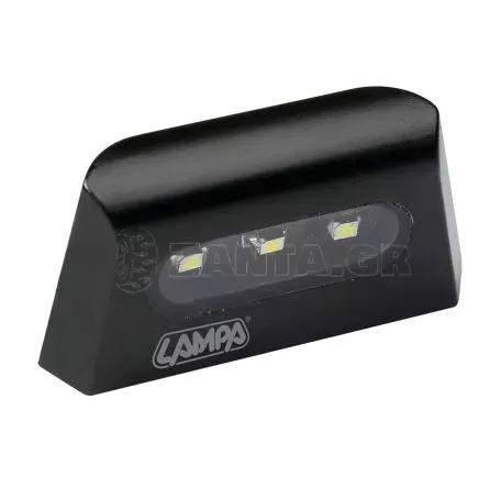 Lampa ΦΩΣ ΠΙΝΑΚΙΔΑΣ (ΠΛΑΦΟΝΙΕΡΑ) MOTO A-LON  12V 3LED SMD 57x30mm ΛΕΥΚΟ ΦΩΣ/ ΜΑΥΡΟ ΧΡΩΜΑ - 1 ΤΕΜ. 9058.6-LM 