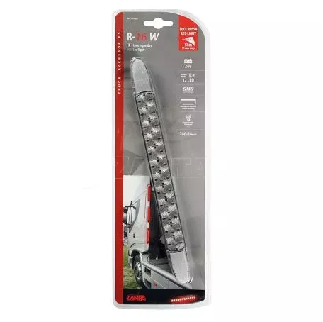 Lampa ΦΩΣ ΟΓΚΟΥ ΦΟΡΤΗΓΟΥ 12LED ΚΟΚΚΙΝΟ SMD 24V 280x24x11mm LAMPA - 1 Τεμ. L9702.2 