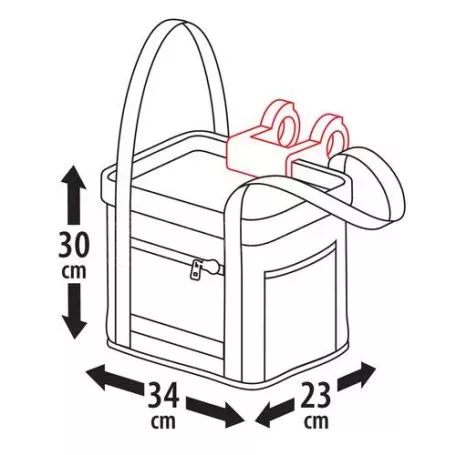 Lampa ΤΣΑΝΤΑ ΠΟΔΗΛΑΤΟΥ ΜΕ ΚΛΙΠ EASY-BASKET 14L 34X30X23CM MAX 5KG 9453.5-LB 