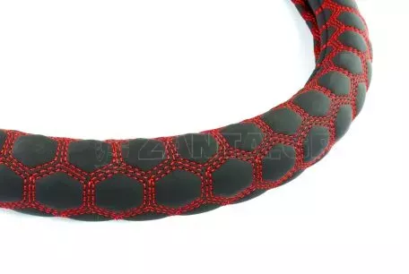 AMIO ΚΑΛΥΜΜΑ ΤΙΜΟΝΙΟΥ 37/39CM SWC-23 ΜΑΥΡΟ/ΚΟΚΚΙΝΟ 02560/AM 