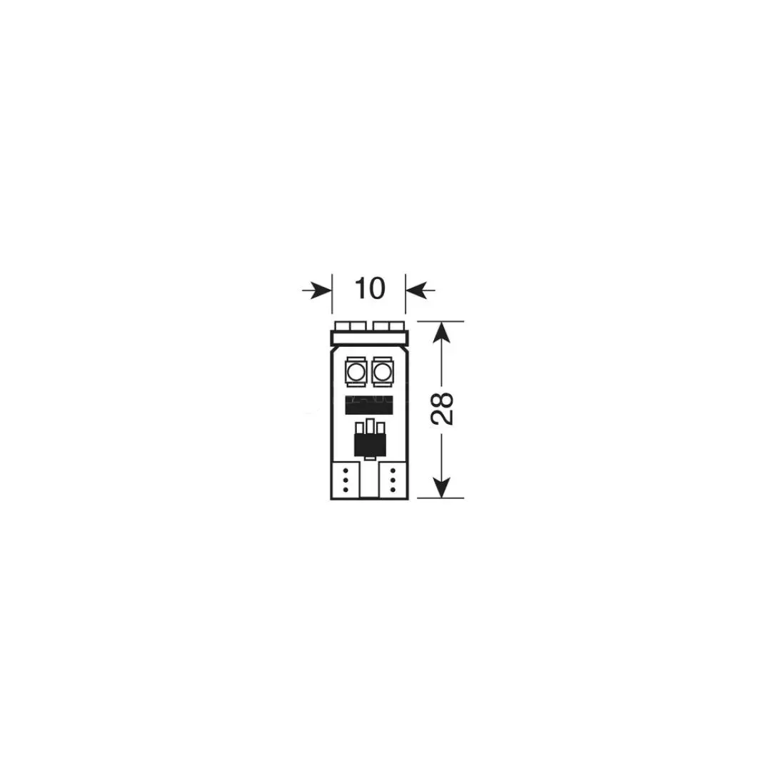 Lampa T10 24V W2,1X9,5D 10X28MM 55LM 8SMDX3CHIPS LED ΛΕΥΚΟ (ΚΑΡΦΩΤΟ/ CAN-BUS / ΔΙΠΛΗΣ ΠΟΛΙΚΟΤΗΤΑΣ) 20ΤΕΜ. L9755.6