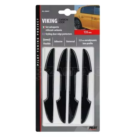 Lampa ΑΝΤΙΚΡΟΥΣΤΙΚΑ ΠΟΡΤΑΣ VIKING CARBON LOOK 138mm ΠΑΧΟΥΣ 2,8mm 4ΤΕΜ. L2064.7 